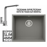 Realstone Steep 50 Gri Granit Evye & Göksu Gri Uyumlu Batarya Seti