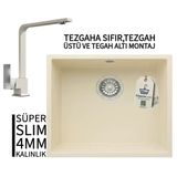 Realstone Steep 50 Krem Granit Evye & Göksu Krem Uyumlu Batarya Seti
