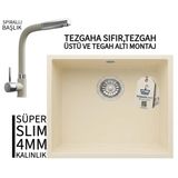 Realstone Steep 50 Krem Granit Evye & Sümela Krem Uyumlu Batarya Seti