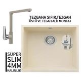 Realstone Steep 50 Krem Granit Evye & Vesta Krem Uyumlu Batarya Seti
