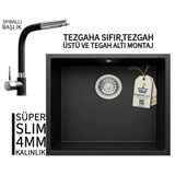 Realstone Steep 50 Siyah Granit Evye & Sümela Siyah Uyumlu Batarya Seti