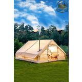 Realx 12 Kişilik 4 Mevsim Su Geçirmez Çift Pencereli Şişme Kamp Çadırı 400x300x210 Cm 12 Mt 420d