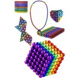 Realx Manyetik Mıknatıs Toplar Renkli 5mm 216 Adet Neo Cube Küp Neodymium