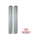 reax 2 Adet 6m² Halı Hurcu - Halı Kılıfı - Bağcıklı Halı Hurcu- Halı Poşeti - Halı Ambalajı Gri