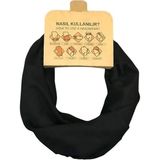 Rebbex Siyah Boyunluk Bandana Buff Saç Bandı Maske Balaklava Toka - Standart