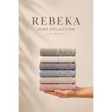 Rebeka Home Collection Bulut Desenli Kısmi Kadife 6’lı Mutfak Havlusu Seti 30x50 cm Yumuşak Dokulu Kurulama Bezi