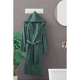 Rebeka Home Collection Doğa Yeşil Kapşonlu Bornoz - L - XL
