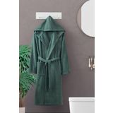 Rebeka Home Collection Doğa Yeşil Kapşonlu Bornoz