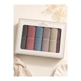 Rebeka Home Collection Sarmaşık Desenli Kısmi Kadife 6’lı Kutulu Havlu Seti 30x50 cm