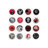rebelberi 16 Adet Rozet Paketi Metal Y2K Grunge Stil - Paket Model 4