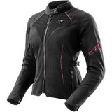 Rebelhorn Jax Lady Kadın Motosiklet Montu - 2XL - Siyah - Pembe