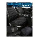 rebols Fiat FIORINO Uyumlu Tay Tüyü Oto Koltuk Minder Seti-Koruma Kılıfı (ÖN-ARKA TAM SET)