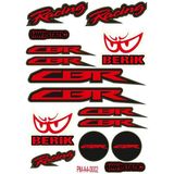 Rebon Moto Design Cbr Motosiklet Çoklu Sticker Seti 02 - Standart - Renkli