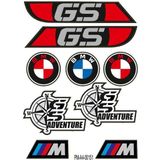 Rebon Moto Design Gs Bmw Tasarımlı Ekipman Kask Motorsiklet Sticker Seti 01 - Standart - Renkli