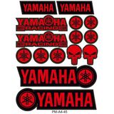 Rebon Moto Design Yamaha Motosiklet Çoklu Sticker Seti 01 - Standart - Renkli