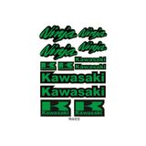 Rebon MotoDesign SPONSOR KAWASAKİ TASARIMLI EKİPMAN KASK MOTORSİKLET STİCKER SETİ 02