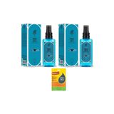 Rebul Aqua Kolonya, 2 Adet 125ml Pet Şişe, Mikrofiber Bez Hediyeli