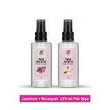 Rebul Bouquet ve Jasmine 125ml Pet Şişe Kolonya Seti
