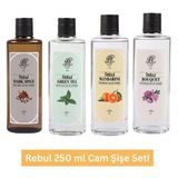 Rebul Dark 250 Ml + Green Tea 250 Ml + Mandarine 250 Ml + Bouquet 250 Ml Kolonya