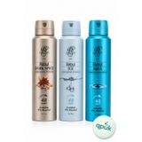 Rebul Erkek Deodorant Seti Alkolsüz 3x150ml Dark Spice Ice Aqua Invisible