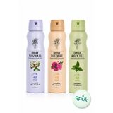 Rebul Kadın Deodorant Seti Alkolsüz 3x150ml Magnolia Bouquet Green Tea Invisible