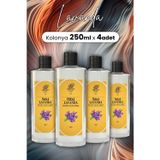 Rebul Lavanta Cam Şişe Kolonya 250 ml x 4 Adet