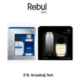 Rebul Sport EDT 50 ml + Angela Edp 50 ml, Deodorant Sprey 150 ml Erkek/Kadın Parfüm 2'li Set