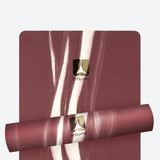 Rebuwo Bordo Desenli 5 mm Doğal Kauçuk Kaydırmaz Yoga ve Pilates Matı