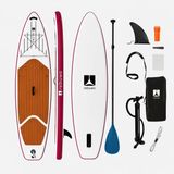 Rebuwo Classic Bordo Serisi Şişme Stand Up Paddle Board