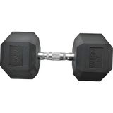 Rebuwo Hex Dambıl Kauçuk Altıgen Dambıl Hex Dumbbell 27.5 KG 1 Adet