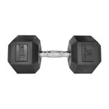 Rebuwo Hex Dambıl Kauçuk Altıgen Dambıl Hex Dumbbell 30 KG 1 Adet
