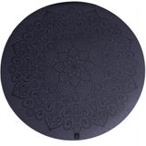 Rebuwo Meditasyon Matı Yoga Mat TPE Kaymaz Yoga Meditasyon Matı Konforlu Zemin Matı Koyu Mor