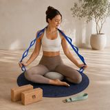 Rebuwo Meditasyon ve Yoga Seti - Mat Minder Yoga Kemeri Blok Germe Kayış