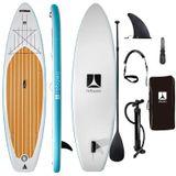 Rebuwo Sup Şişme Sörf Tahtası Stand Up Paddle Board Mavi