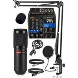 Rec Paket-1 BM800 Mikrofon Phantomlu Mikser Stand Filtre Set