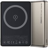 Recci Hızlı Şarj Özellikli Magsafe Powerbank Recci RPB-W26 Armor Serisi Ultra Ince PD20W 15W 10000MAH Gold