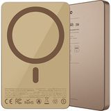 Recci Magsafe Powerbank RP33 5000mAh 20W Ultra İnce Hızlı Şarj Özellikli Gold