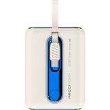 Recci RPB-P12C Pd 20W Askı Ipli Hızlı Şarj Özellikli Type-C Kablolu Powerbank 22.5W 9000MAH - Beyaz