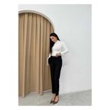Reçel Dar paça kemerli pantolon