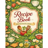 Recipe Book Delicious Recipes & Notes: Write Your Own Cookbook | Blank Kitchen Recipe Journal and Organizer for Homemade Meals and Family Favorites