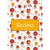 Recipes: Blank notebook to keep personal recipes organized | 7x10 inches, 100 pages | Gifts for Chefs, Cooks, Bakers, and everyone in between