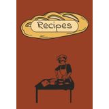 Recipes: Handy notebook to keep personal recipes organized | 7x10 inches, 100 pages | Gifts for Chefs, Cooks, Bakers, and everyone in between
