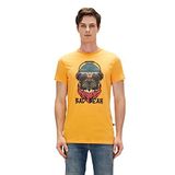Reckless T-Shirt Hardal Sarı 3D Baskılı Erkek Tişört