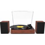 Record Master RM-519 Pikap - Bluetooth Özellkli - 33 ve 45 Devir Plaklar ile Uyumlu - Güçlü Ses - Ahşap - Ceviz