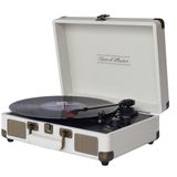 Record Master ST14012 Retro Pikap - Kum Beyazı - Bluetooth ve Şarj Özellikli - Tüm Plakları Çalabilme