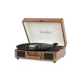 Record Master St14012 Retro Pikap Plak Çalar - Kahverengi - Bluetooth, Şarj - 3 Devir - Universal Iğneli