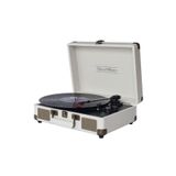 Record Master St14012 Retro Pikap Plak Çalar- Kum Beyazı - Bluetooth Ve Şarjlı - 3 Devir - Universal Iğneli
