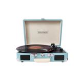 Record Master T310ch Pikap Plak Çalar- Turkuaz Mavi - Şarj + Bluetooth - 33, 45, 78 Devir - Universal Iğneli