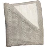 Recos Krem Triko Battaniye 75x95 cm At Kuyruğu Desenli Bebekler İçin Yumuşak ve Rahat