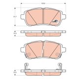 Recover Ön Fren Balatası Ford Fiesta 2008-2017 Mazda 2 2007-2015 Suzuki Swift 2010-2017